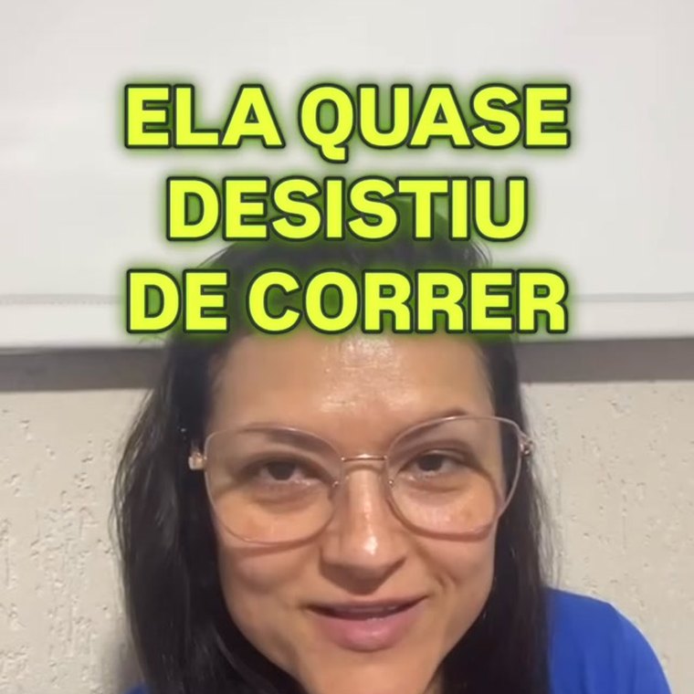 Quase desistiu de correr